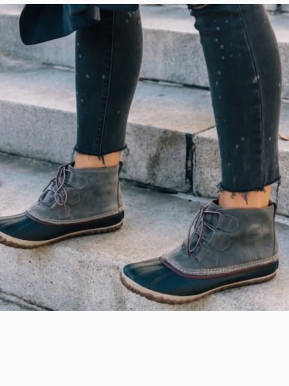 SOREL Women's Out 'N About Waterproof Suede Ankle Duck Boots (Size 7)